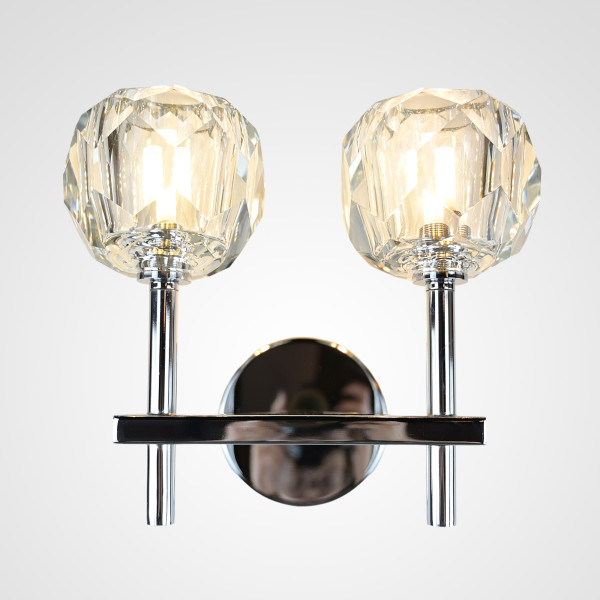 Бра  Boule de Cristal Double Sconce Chrome