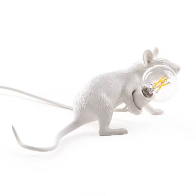 Настольная лампа Mouse Lying White