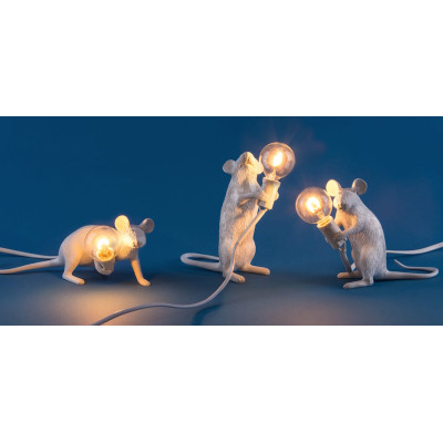 Настольная лампа Mouse Standing White Right