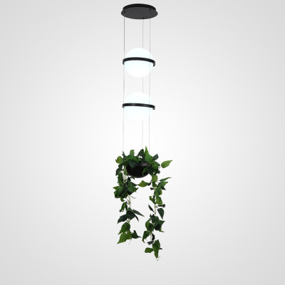 Подвесной светильник PALMA Wall lamp 2 шара + 1 вазон