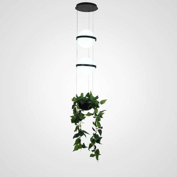 Подвесной светильник PALMA Wall lamp 2 шара + 1 вазон