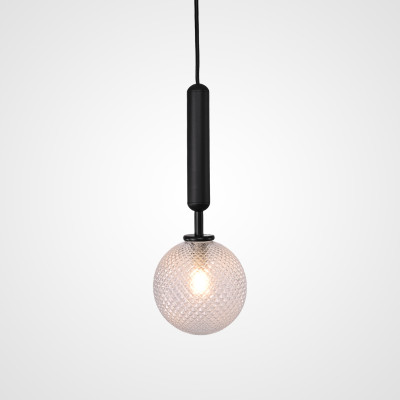 Подвесной светильник RAFFIN Black/Transparent
