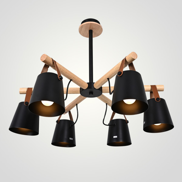 Люстра на штанге NATURA C6 black