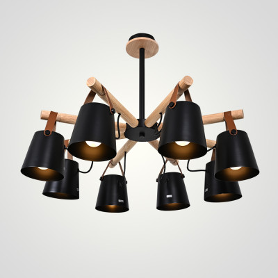 Люстра на штанге NATURA C8 black