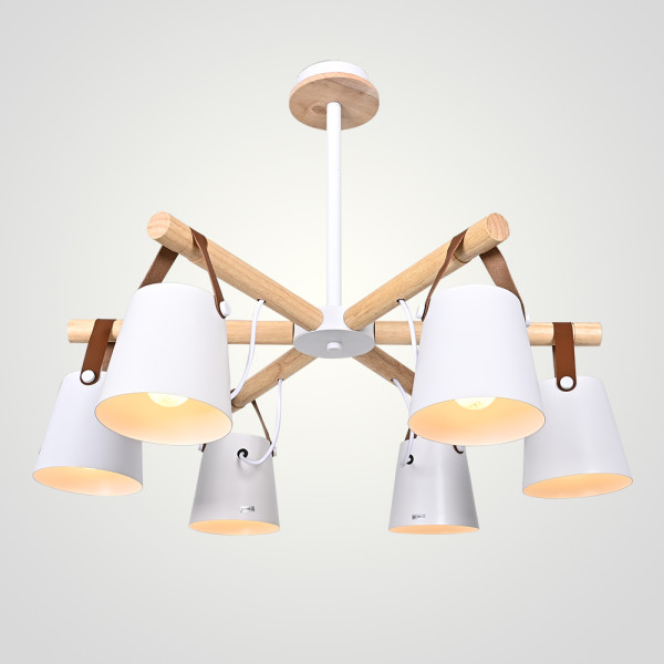 Люстра на штанге NATURA C6 white