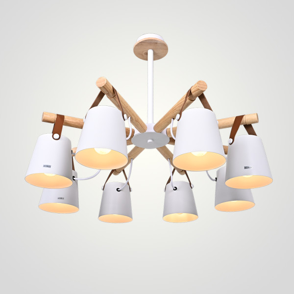 Люстра на штанге NATURA C8 white