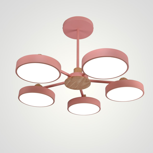 Потолочная люстра MOVE 5 Pink