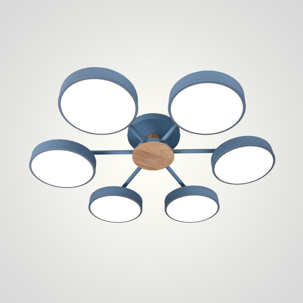 Потолочная люстра MOVE 6 Blue