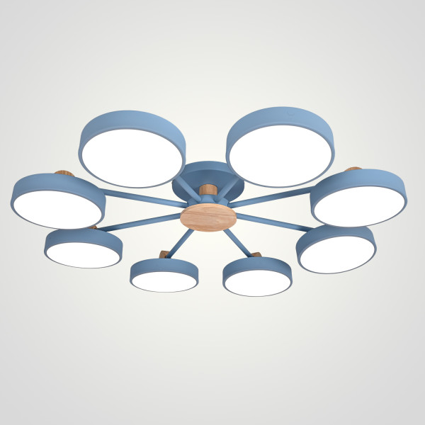 Потолочная люстра MOVE 8 Blue