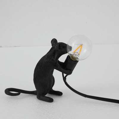 Настольная лампа Mouse Sitting Black
