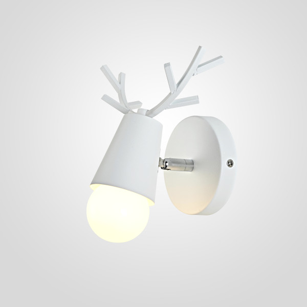 Бра с рожками DEER A White