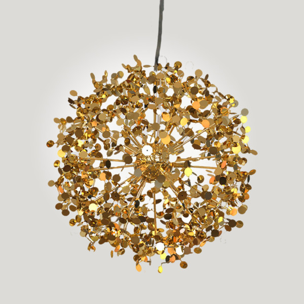 Подвесной светильник Tezani Argent Suspension Pendant lamp 85 gold D60