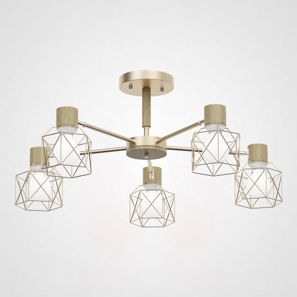 Потолочная люстра CORF B3 Champagne 5 lamps