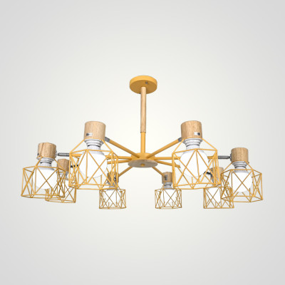 Потолочная люстра CORF B3 Yellow 8 lamps