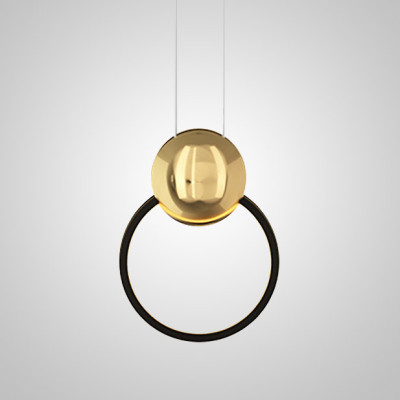 Подвесной светильник SIGHT black brass