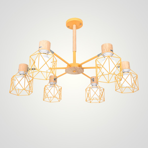 Потолочная люстра CORF B3 Yellow 6 lamps