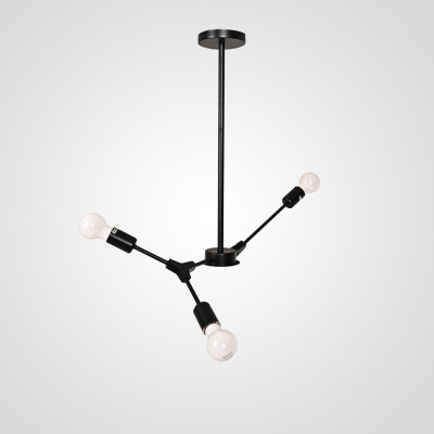 Люстра на штанге LATE D55 Black