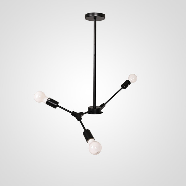 Люстра на штанге LATE D55 Black