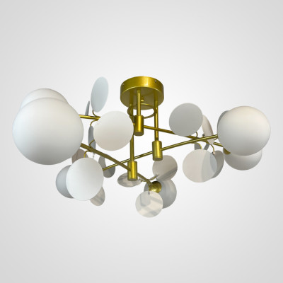 Потолочная люстра Light of MATISSE B D80 Gold White
