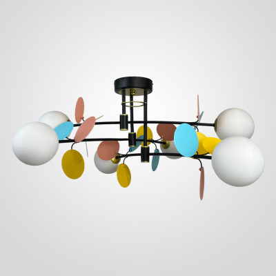 Потолочная люстра Light of MATISSE B D80 Black Multicolor