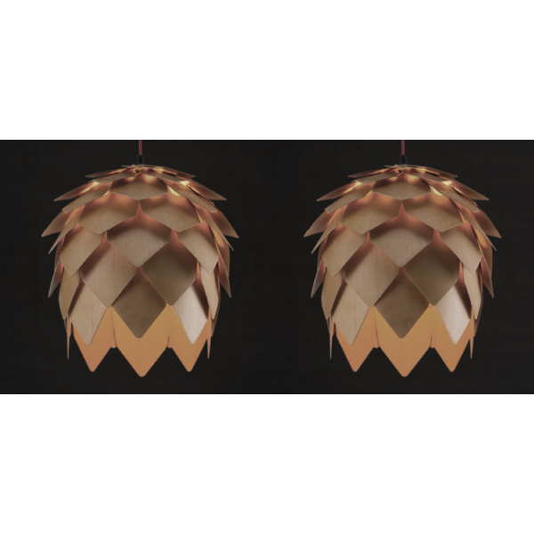 Подвесной светильник Crimea Pine Cone natural wood D40