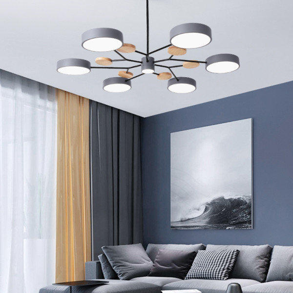 Люстра на штанге MEADE 7 lamps White