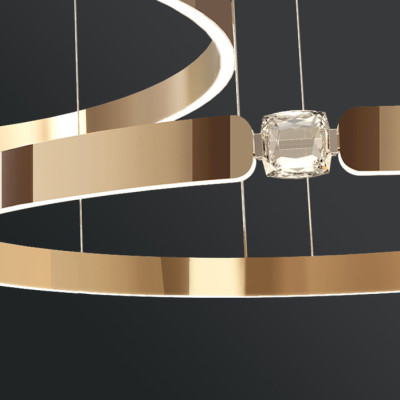 Подвесная люстра SELLIF B RING D40 Brown