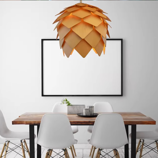Подвесной светильник Crimea Pine Cone natural wood D20