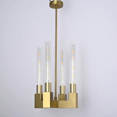 Люстра на штанге CANELLE Pendant lamp 4 Modern Brass