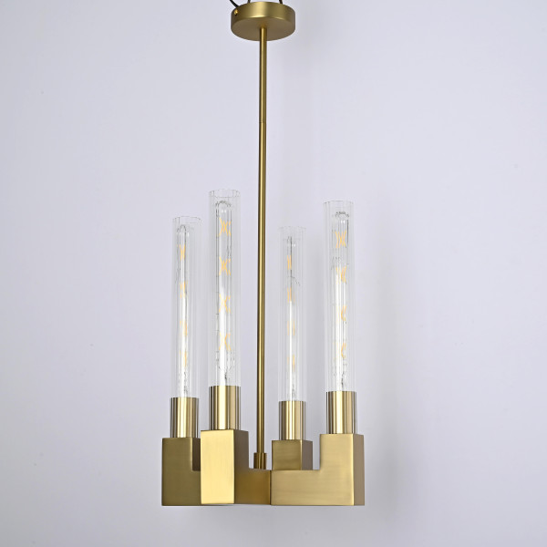 Люстра на штанге CANELLE Pendant lamp 4 Modern Brass Люстра на штанге CANELLE Pendant lamp 4 Modern Brass