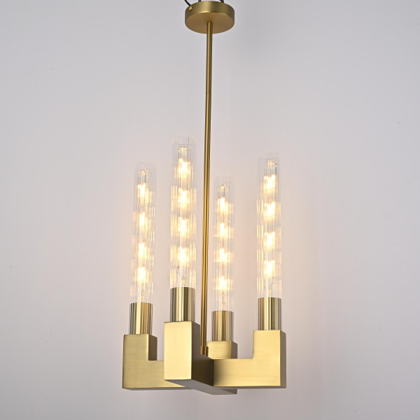 Люстра на штанге CANELLE Pendant lamp 4 Modern Brass Люстра на штанге CANELLE Pendant lamp 4 Modern Brass