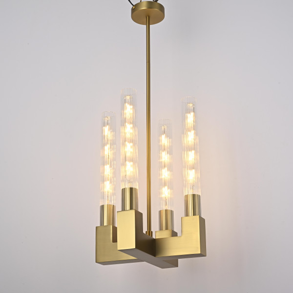 Люстра на штанге CANELLE Pendant lamp 4 Modern Brass Люстра на штанге CANELLE Pendant lamp 4 Modern Brass