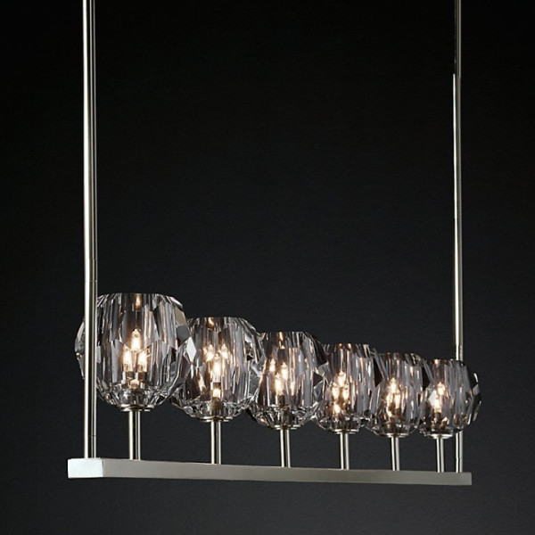 Люстра Boule De Cristal Linear Chandelier 6 Black Люстра Boule De Cristal Linear Chandelier 6 Black