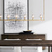Люстра Boule De Cristal Linear Chandelier 6 Black