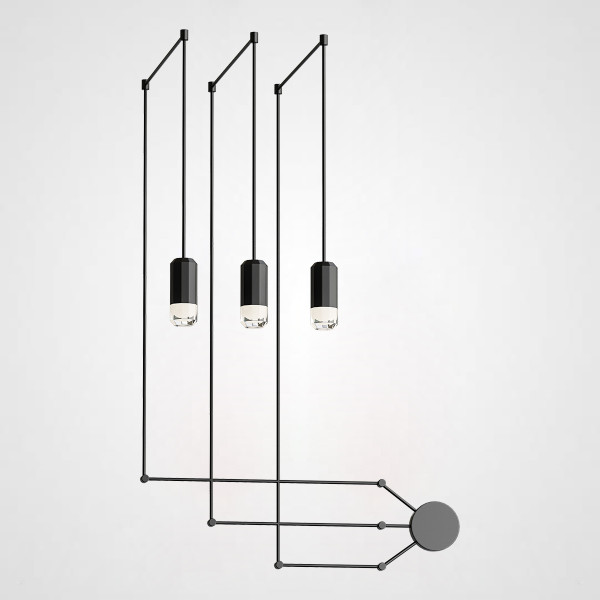Подвесной светильник Via Wireflow polyhedral 0363 FreeForm Suspension lamp