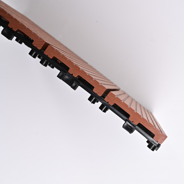 Садовая плитка ДПК 30x30 RED WOOD SH-WPCSG-4H-24 , террасный паркет