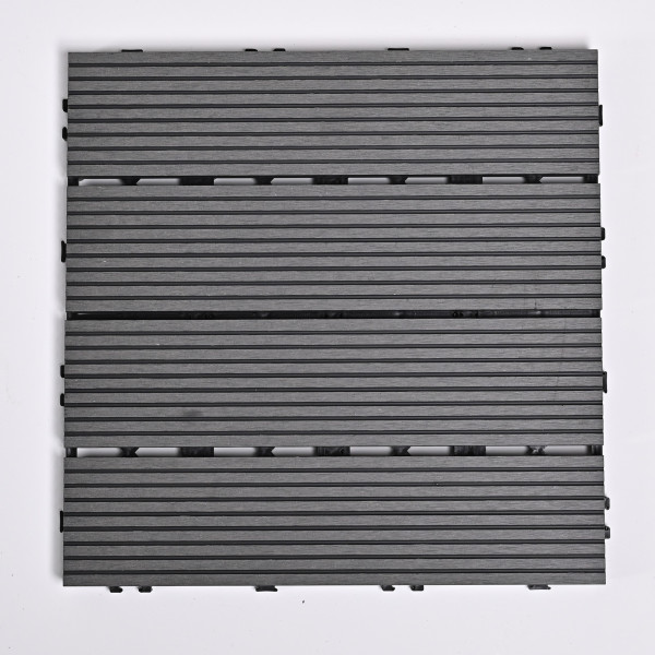 Садовая плитка ДПК 30x30 GREY SH-WPCSG-4H-23 , террасный паркет