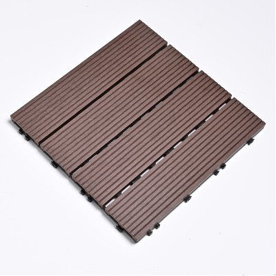 Садовая плитка ДПК 30x30 COFFEE SH-WPCSG-4H-22 - террасный паркет