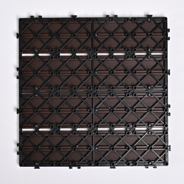 Садовая плитка ДПК 30x30 COFFEE SH-WPCSG-4H-22 , террасный паркет