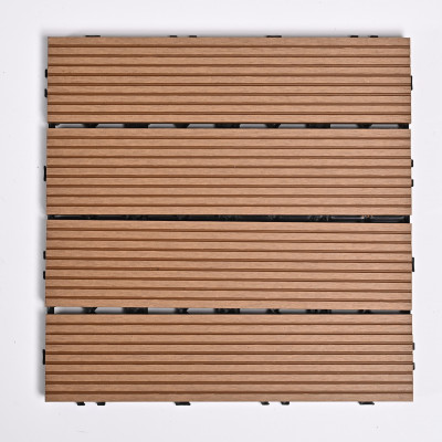 Садовая плитка ДПК 30x30 TEAK SH-WPCSG-4H-21 , террасный паркет