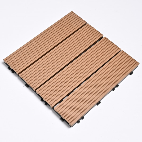 Садовая плитка ДПК 30x30 TEAK SH-WPCSG-4H-21 , террасный паркет