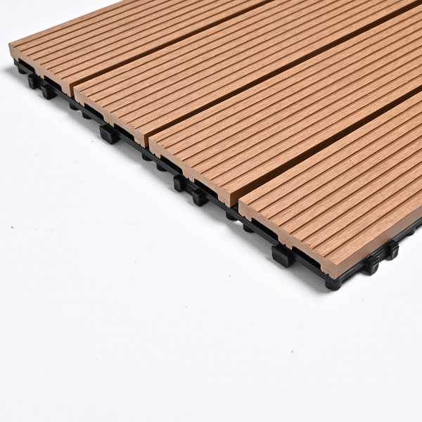 Садовая плитка ДПК 30x30 TEAK SH-WPCSG-4H-21 , террасный паркет