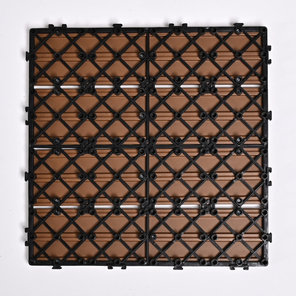 Садовая плитка ДПК 30x30 TEAK SH-WPCSG-4H-21 , террасный паркет