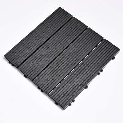 Садовая плитка ДПК 30x30 BLACK SH-WPCSG-4H-20 - террасный паркет