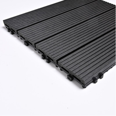 Садовая плитка ДПК 30x30 BLACK SH-WPCSG-4H-20 - террасный паркет