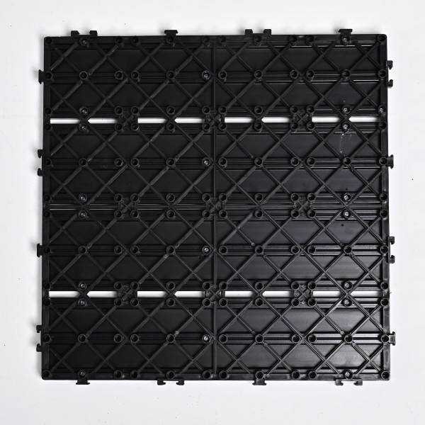 Садовая плитка ДПК 30x30 BLACK SH-WPCSG-4H-20 , террасный паркет