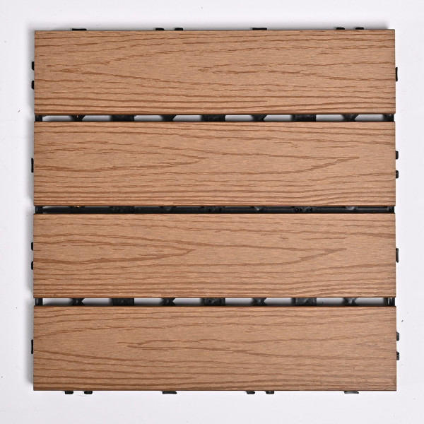 Садовая плитка ДПК 30x30 TEAK SH-WPC2D-4HX-19 , террасный паркет