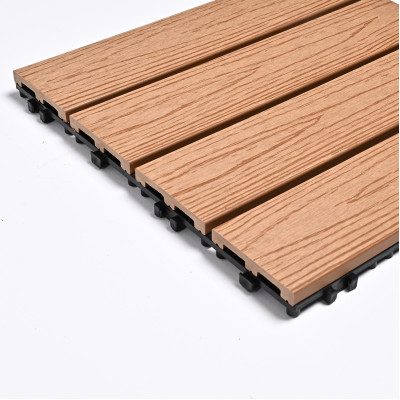 Садовая плитка ДПК 30x30 TEAK SH-WPC2D-4HX-19 - террасный паркет