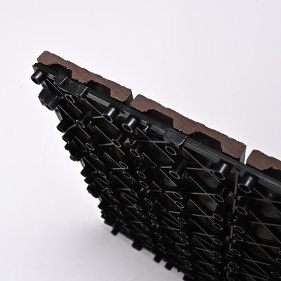 Садовая плитка ДПК 30x30 COFFEE SH-WPC3D-4H-16 - террасный паркет