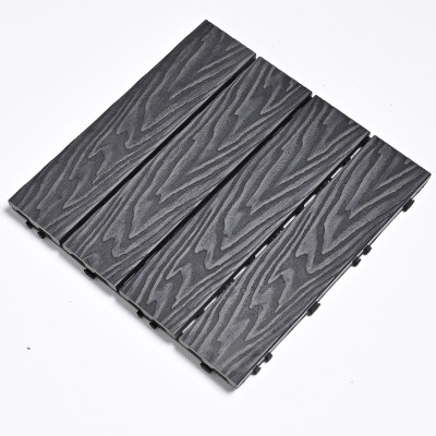 Садовая плитка ДПК 30x30 GREY SH-WPC3D-4H-15 - террасный паркет